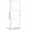 Fehér esg üveg és alumínium beltéri ajtó 83 x 201,5 cm