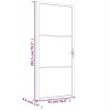 Fehér esg üveg és alumínium beltéri ajtó 93 x 201,5 cm