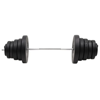 Súlyzórúd súlytárcsákkal 90 kg