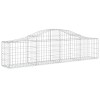 2 db íves horganyzott vas gabion kosár 200x30x40/60 cm