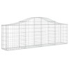 4 db íves horganyzott vas gabion kosár 200x30x60/80 cm