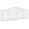 7 db íves horganyzott vas gabion kosár 200x30x60/80 cm