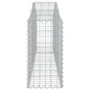 7 db íves horganyzott vas gabion kosár 200x30x60/80 cm