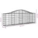 11 db íves horganyzott vas gabion kosár 200x30x60/80 cm