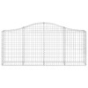11 db íves horganyzott vas gabion kosár 200x30x80/100 cm