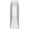 11 db íves horganyzott vas gabion kosár 200x30x80/100 cm