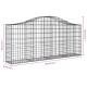 11 db íves horganyzott vas gabion kosár 200x30x80/100 cm