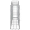 15 db íves horganyzott vas gabion kosár 200x30x80/100 cm