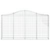 3 db íves horganyzott vas gabion kosár 200x30x100/120 cm