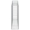 4 db íves horganyzott vas gabion kosár 200x30x100/120 cm