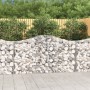 6 db íves horganyzott vas gabion kosár 200x30x100/120 cm
