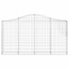 7 db íves horganyzott vas gabion kosár 200x30x100/120 cm