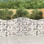 12 db íves horganyzott vas gabion kosár 200x30x100/120 cm