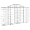 13 db íves horganyzott vas gabion kosár 200x30x100/120 cm