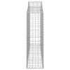 13 db íves horganyzott vas gabion kosár 200x30x100/120 cm