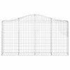 18 db íves horganyzott vas gabion kosár 200x30x100/120 cm