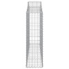 18 db íves horganyzott vas gabion kosár 200x30x100/120 cm