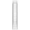 2 db íves horganyzott vas gabion kosár 200x30x160/180 cm