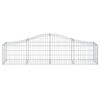 3 db íves horganyzott vas gabion kosár 200x50x40/60 cm