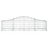4 db íves horganyzott vas gabion kosár 200x50x40/60 cm