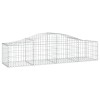 7 db íves horganyzott vas gabion kosár 200x50x40/60 cm