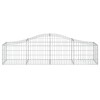 7 db íves horganyzott vas gabion kosár 200x50x40/60 cm