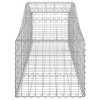 7 db íves horganyzott vas gabion kosár 200x50x40/60 cm