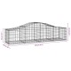 10 db íves horganyzott vas gabion kosár 200x50x40/60 cm 10 db íves horganyzott vas gabion kosár 200x50x40/60 cm