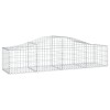 18 db íves horganyzott vas gabion kosár 200x50x40/60 cm