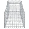 18 db íves horganyzott vas gabion kosár 200x50x40/60 cm