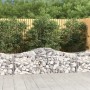 7 db íves horganyzott vas gabion kosár 200x50x60/80 cm