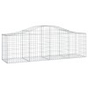 10 db íves horganyzott vas gabion kosár 200x50x60/80 cm