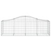 10 db íves horganyzott vas gabion kosár 200x50x60/80 cm