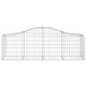 10 db íves horganyzott vas gabion kosár 200x50x60/80 cm