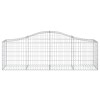 12 db íves horganyzott vas gabion kosár 200x50x60/80 cm