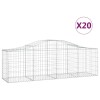 20 db íves horganyzott vas gabion kosár 200x50x60/80 cm