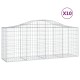 10 db íves horganyzott vas gabion kosár 200x50x80/100 cm 10 db íves horganyzott vas gabion kosár 200x50x80/100 cm
