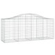 10 db íves horganyzott vas gabion kosár 200x50x80/100 cm 10 db íves horganyzott vas gabion kosár 200x50x80/100 cm