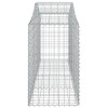 15 db íves horganyzott vas gabion kosár 200x50x80/100 cm