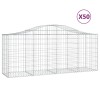 50 db íves horganyzott vas gabion kosár 200x50x80/100 cm