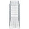 2 db íves horganyzott vas gabion kosár 200 x 50 x 100/120 cm
