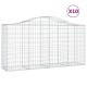 10 db íves horganyzott vas gabion kosár 200 x 50 x 100/120 cm 10 db íves horganyzott vas gabion kosár 200 x 50 x 100/120 cm