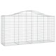 10 db íves horganyzott vas gabion kosár 200 x 50 x 100/120 cm 10 db íves horganyzott vas gabion kosár 200 x 50 x 100/120 cm