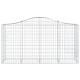 10 db íves horganyzott vas gabion kosár 200 x 50 x 100/120 cm 10 db íves horganyzott vas gabion kosár 200 x 50 x 100/120 cm
