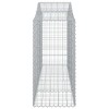 7 db íves horganyzott vas gabion kosár 200x50x120/140 cm
