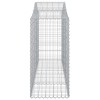 10 db íves horganyzott vas gabion kosár 200x50x120/140 cm
