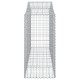 18 db íves horganyzott vas gabion kosár 200x50x120/140 cm