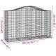 20 db íves horganyzott vas gabion kosár 200x50x120/140 cm