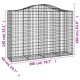 10 db íves horganyzott vas gabion kosár 200x50x140/160 cm 10 db íves horganyzott vas gabion kosár 200x50x140/160 cm
