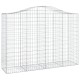 12 db íves horganyzott vas gabion kosár 200x50x140/160 cm